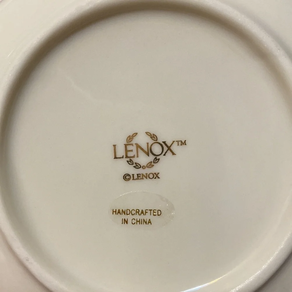 Lenox Rose Blossom China Bowl Gold Rim